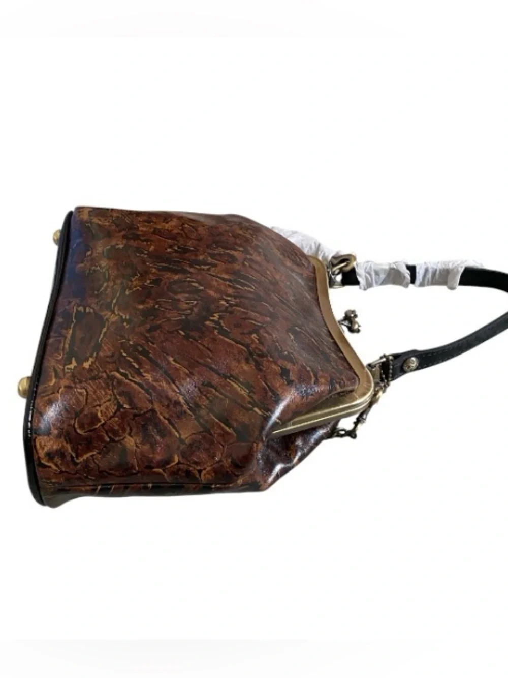 Patricia Nash Laurena frame abstract animal satchel
